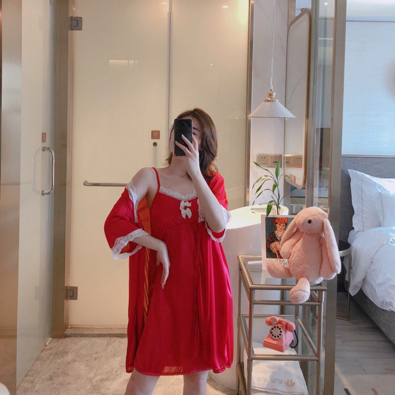 Sexy Sleepwear Women Nightwear Women's Nightie Night Gown Sleep Top Nightgown 2 Pieces Lace Loose Female Pyjamas Women Homewears
Sexy Sleepwear Women Nightwear Women's Nightie Night Gown Sleep Top Nightgown 2 Pieces Lace Loose Female Pyjamas Women Homewears