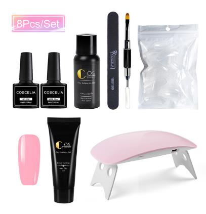 8 pcs/Set Nail Kits Manicure Set Builder Kits Finger Nail Extension UV LED Acrylic Builder Gel Nail Lamp Crystal Jelly
8 pcs/Set Nail Kits Manicure Set Builder Kits Finger Nail Extension UV LED Acrylic Builder Gel Nail Lamp Crystal Jelly