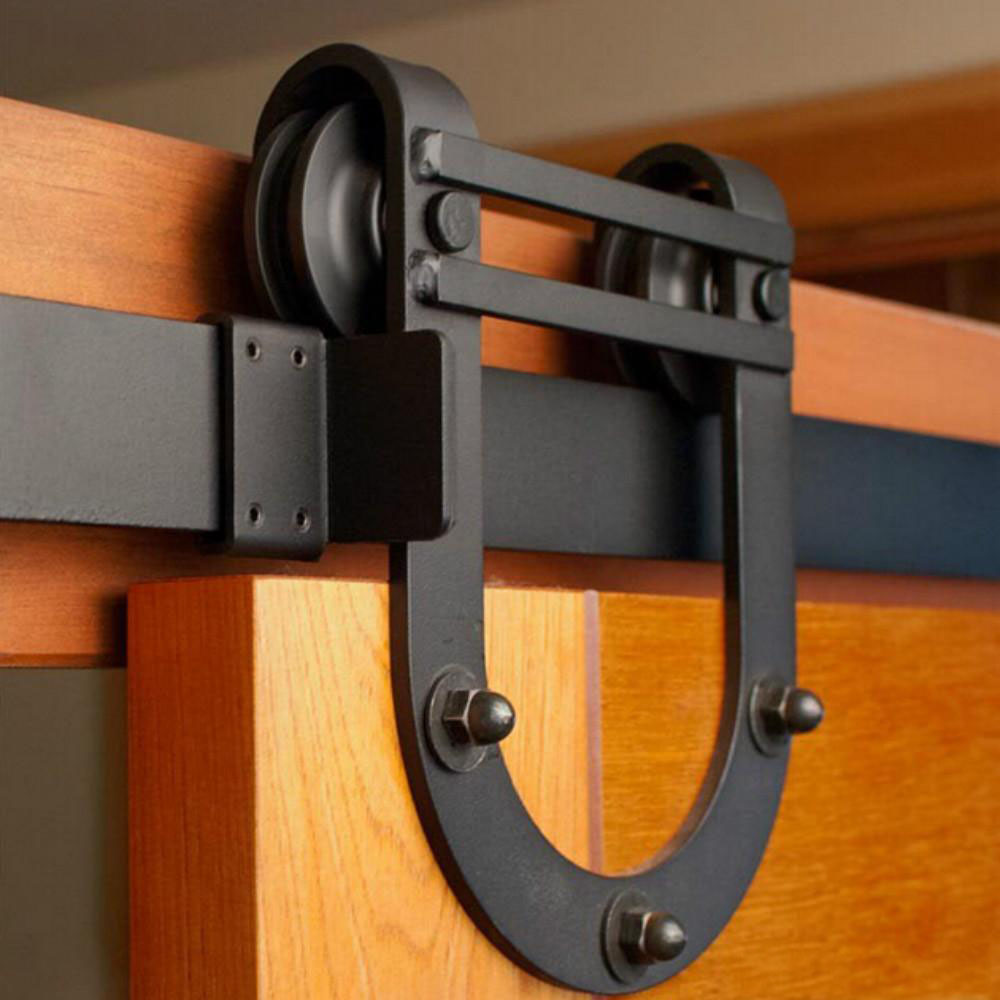 5-8FT Sliding Barn Door hardware track kit Heavy duty modern Horseshoe design rustic steel wooden
5-8FT Sliding Barn Door hardware track kit Heavy duty modern Horseshoe design rustic steel wooden