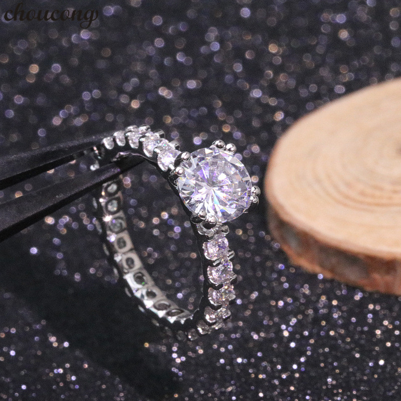 choucong Solitaire Lady Promise Ring 925 Sterling silver Full Diamond cz Engagement Wedding Band Rings For Women Bridal Jewelry
choucong Solitaire Lady Promise Ring 925 Sterling silver Full Diamond cz Engagement Wedding Band Rings For Women Bridal Jewelry