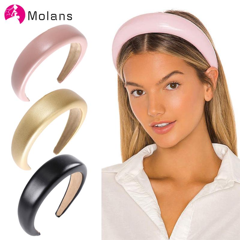 MOLANS Shiny Faux Leather Headbands Glossy Soft Padded 4cm Width Wide Hair Hoops Women 1.5cm Thick Sponge Headbands
MOLANS Shiny Faux Leather Headbands Glossy Soft Padded 4cm Width Wide Hair Hoops Women 1.5cm Thick Sponge Headbands