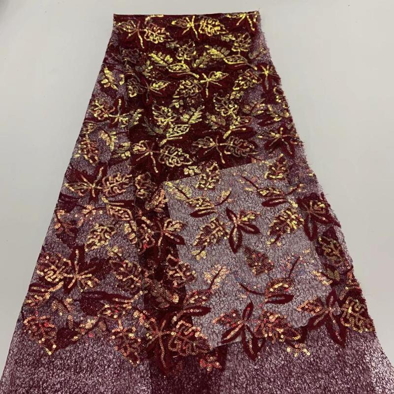 African Burgundy Sequins Fabric 2020 High Quality French Sequined Mesh Tulle Laces For Evening Party Wedding Dresses Lace
African Burgundy Sequins Fabric 2020 High Quality French Sequined Mesh Tulle Laces For Evening Party Wedding Dresses Lace