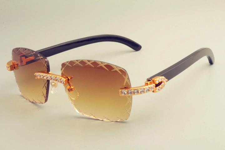 2019 hot engraved X-shaped lens T8300177-I sunglasses, stylish large diamond decorative sunshade, natural black horns mirror legs sunglasses
2019 hot engraved X-shaped lens T8300177-I sunglasses, stylish large diamond decorative sunshade, natural black horns mirror legs sunglasses
