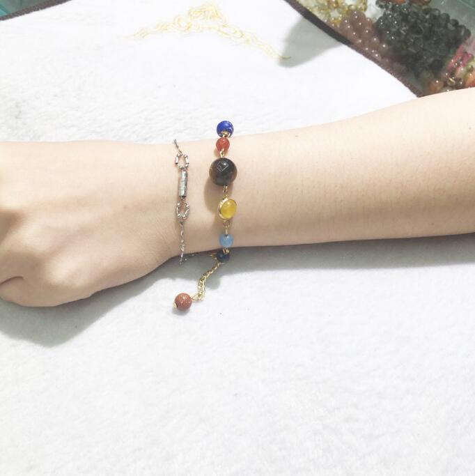 Fashionjewelry eight ball beaded bracelets natural agate bracelets special wholesale for wome0n hot fashion Z250910