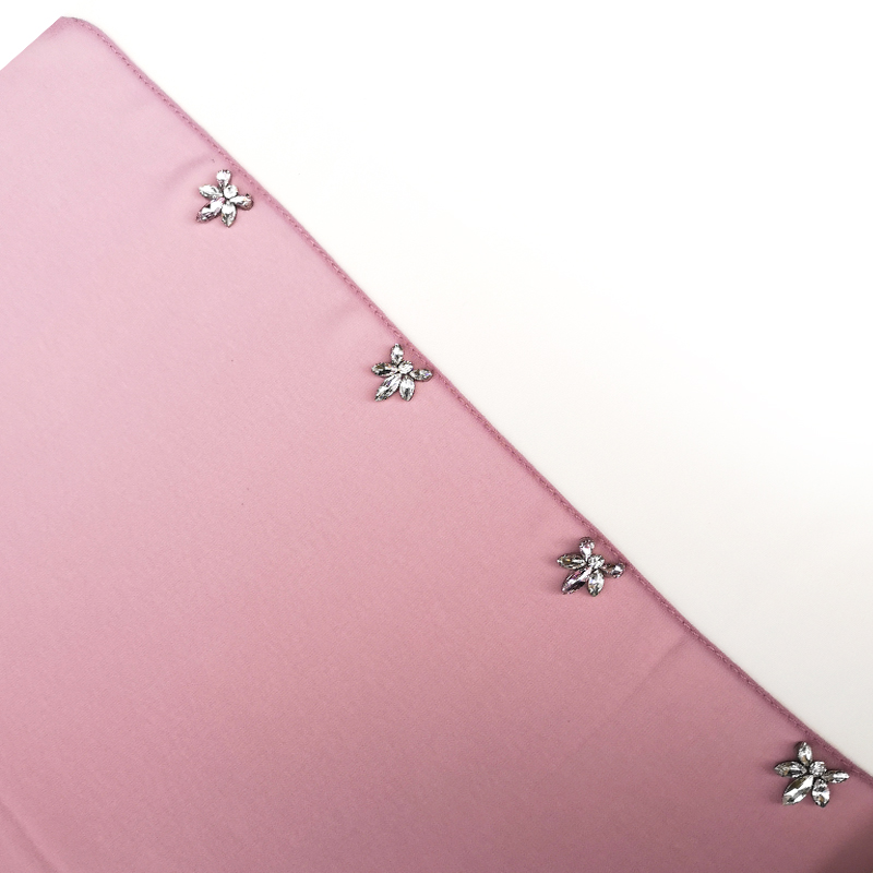 Crystal flower edge hijab scarf chiffon diamont soft women scarves and shawls echarpe fashion muslim hijabs1
