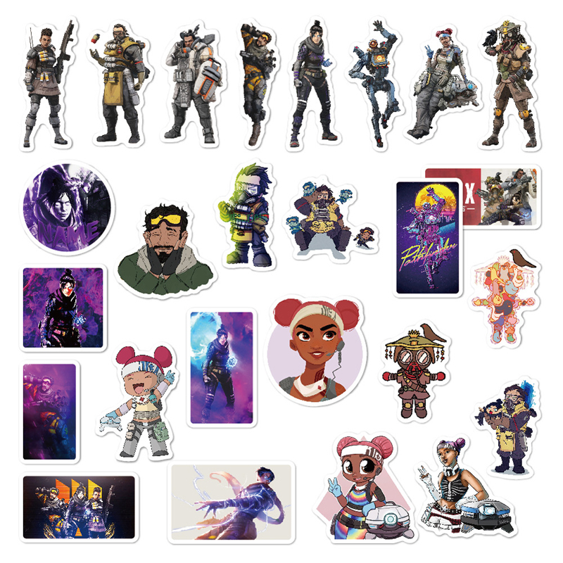 Super Hero Game Stickers for Toy Luggage Moto Car Suitcase Laptop Skateboard Graffiti PVC Waterproof Cartoon Stickers
