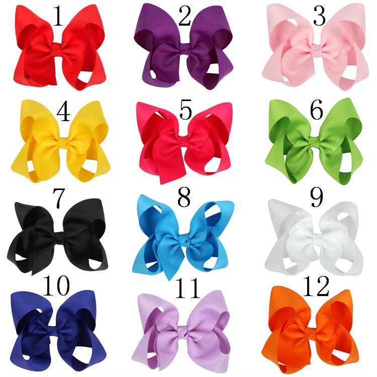 Fashion Baby Girl Hair Bows Clips Boutique Hair Pin Grosgrain Ribbon Bows Hairpins Kids Girl Hair Accessories 10pcs HC019