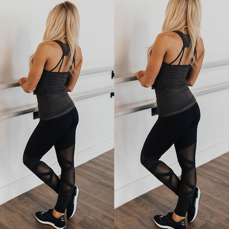 Women Yoga Pants Sport High Waist Leggings Fitness Gym Running Training Trousers, As pic
Women Yoga Pants Sport High Waist Leggings Fitness Gym Running Training Trousers, As pic