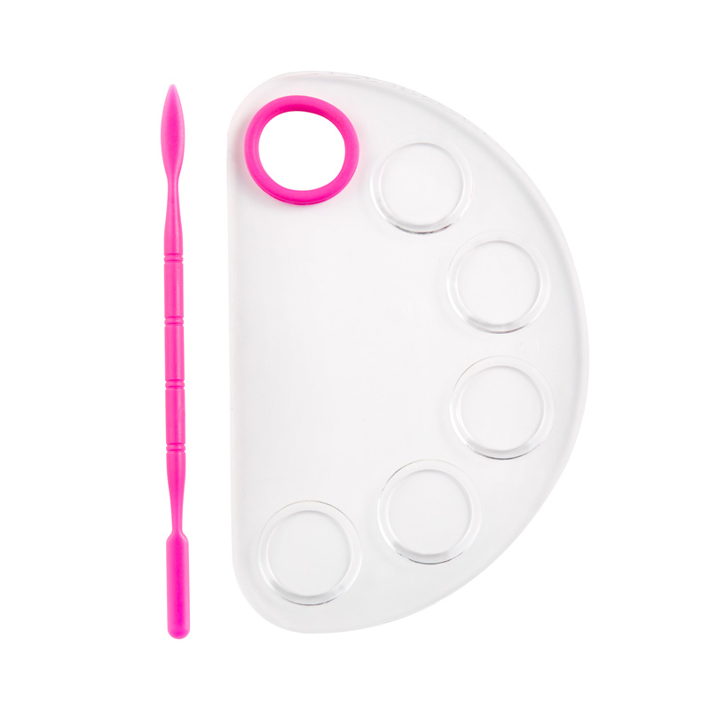 2Pcs/set 5 Holes Palette Spatula Plastic Semicircle Gel Polish Mixing Cream Pigment Foundation Painting Nail Art Makeup DIY Tool
2Pcs/set 5 Holes Palette Spatula Plastic Semicircle Gel Polish Mixing Cream Pigment Foundation Painting Nail Art Makeup DIY Tool