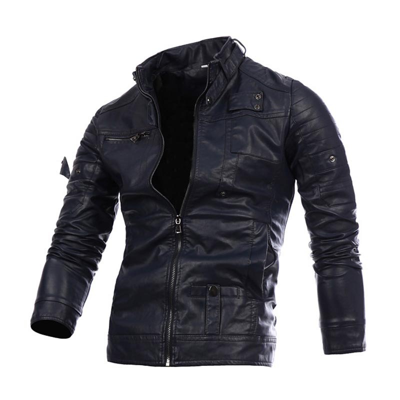 Mans Leather Jacket Zipper Leather Clothing Casual Pu Leather Clothing Loose Coat with 3 Colors Asian Size M-3XL, Brown
Mans Leather Jacket Zipper Leather Clothing Casual Pu Leather Clothing Loose Coat with 3 Colors Asian Size M-3XL, Brown