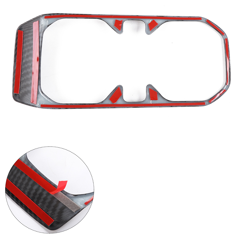 Carbon Fiber Front Water Cup Holder Cover Decorative Cover For Jeep Wrangler JL 2018 Factory Outlet High Quatlity Auto Internal Accessories