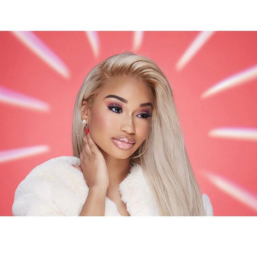 Stock 30inches long blonde lace frontal wig pre plucked with baby hair Straight ombre synthetic Full Lace Front Wigs for women