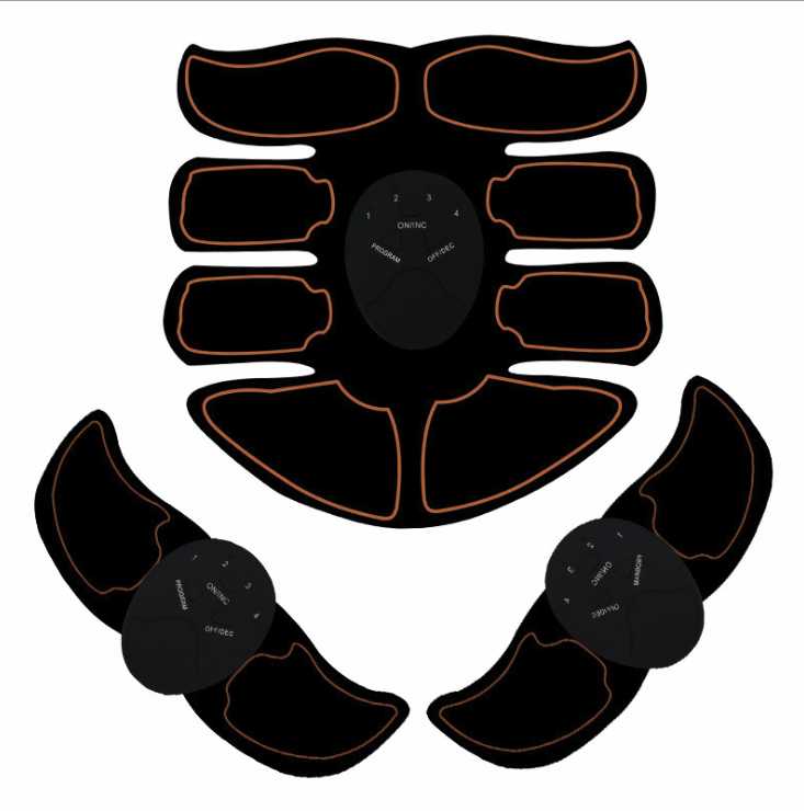 Drop Ship Epack Muscle Stimulator EMS Trainer Wireless Abdominal Muscle Exerciser Training Device Body Slimming Fitness Unisex Beauty Massag