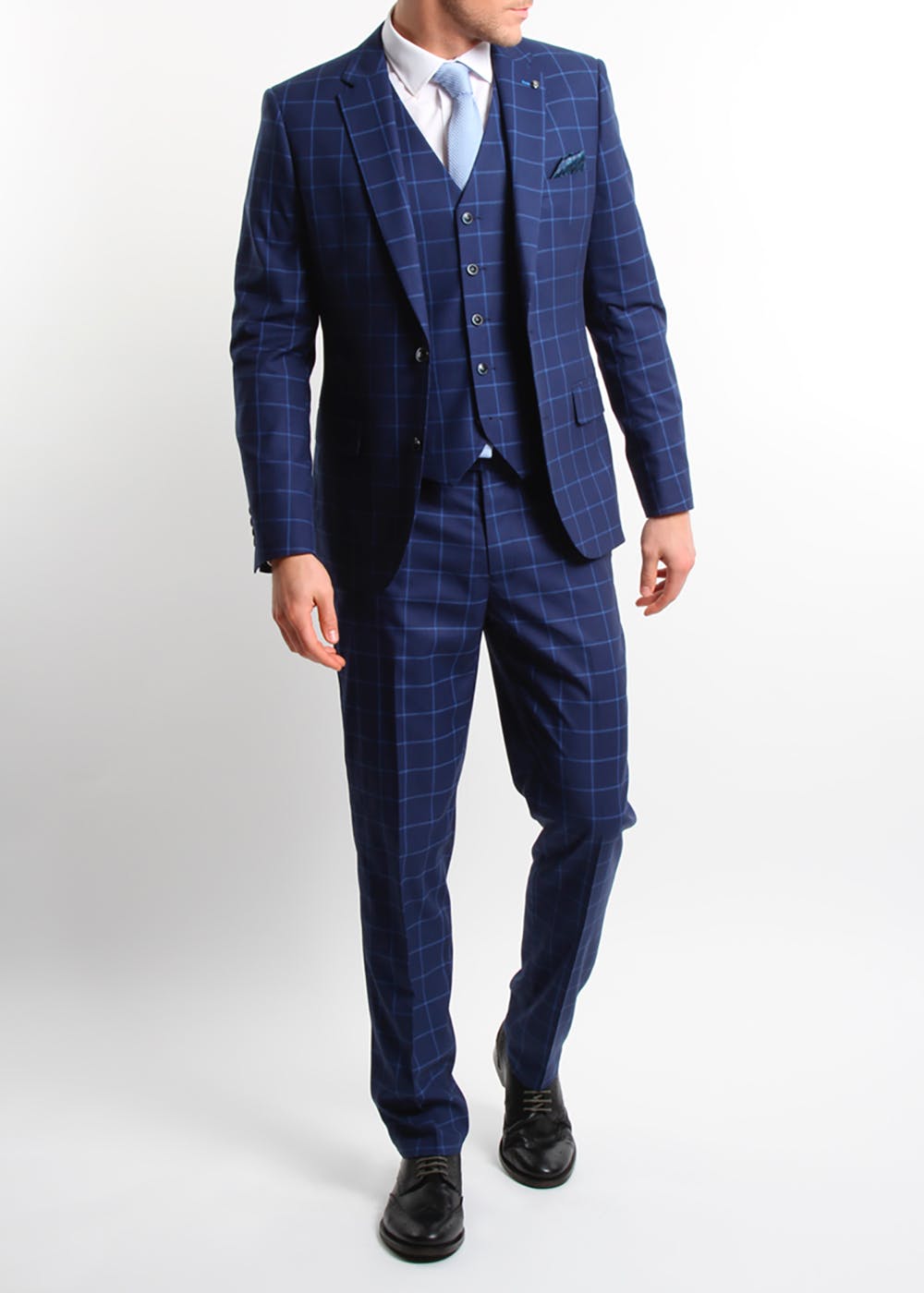 damier check groom tuxedos mens wedding suits three pieces peaked lapel top quality groomsmen evening prom party gowns