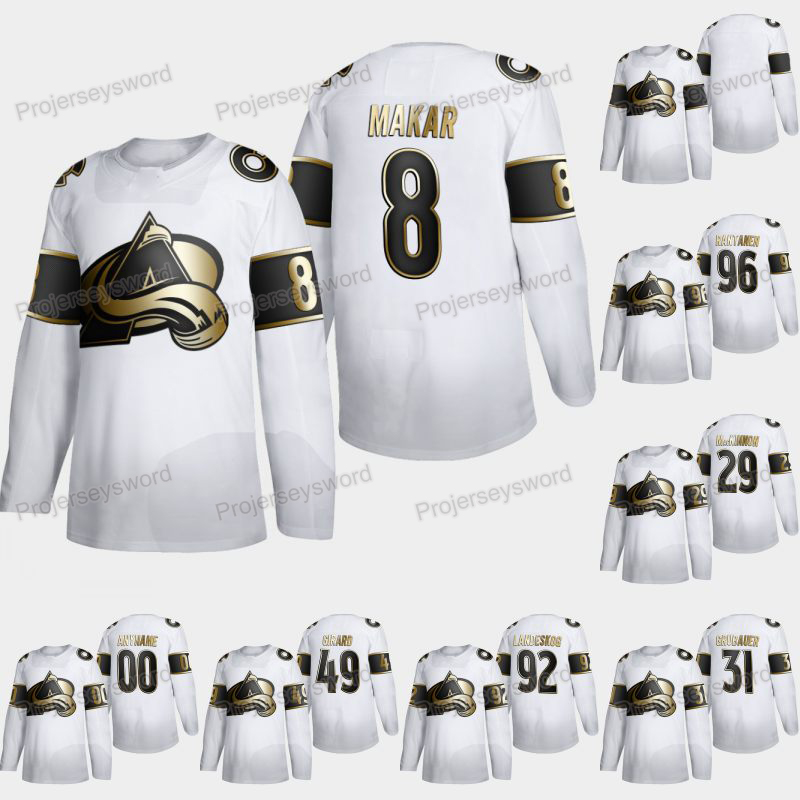 Colorado Avalanche Cale Makar Golden Edition White Jersey Nathan MacKinnon Philipp Grubauer Samuel Girard Gabriel Landeskog Mikko Rantanen, 92 gabriel landeskog
Colorado Avalanche Cale Makar Golden Edition White Jersey Nathan MacKinnon Philipp Grubauer Samuel Girard Gabriel Landeskog Mikko Rantanen, 92 gabriel landeskog