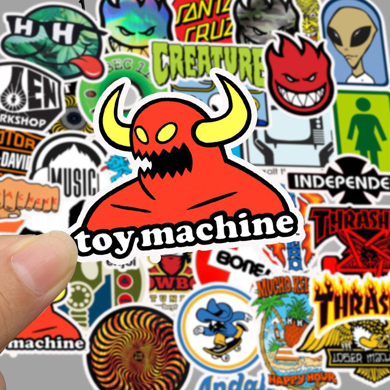 50pcs Fashion Car Stickers Graffiti Stickers Decal Sticker for Guitar Laptop Macbook Water Cup Luggage Fridge Skateboard Bicycle