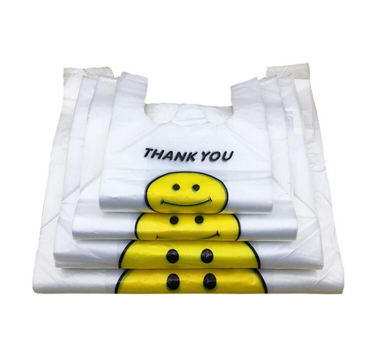 Transparent Smiling Face Portable Plastic Bags Customized Fresh Material Waterproof Multi-purpose Vest Shopping Bags Epacket free
Transparent Smiling Face Portable Plastic Bags Customized Fresh Material Waterproof Multi-purpose Vest Shopping Bags Epacket free