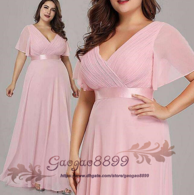 2019 pink chiffon mother of bride dresses with short sleeves v neck Ruched Formal Wear Evening Party Prom Gowns plus size Custom Made
2019 pink chiffon mother of bride dresses with short sleeves v neck Ruched Formal Wear Evening Party Prom Gowns plus size Custom Made