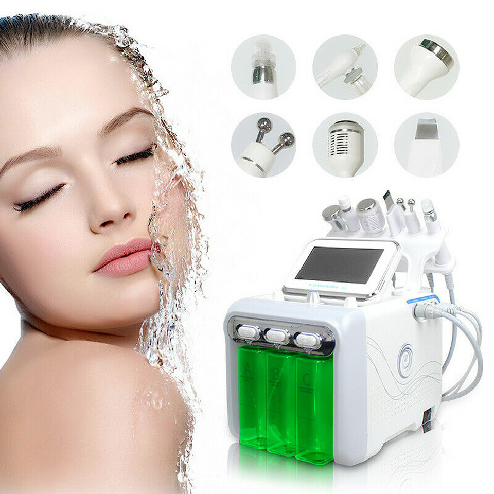 Expédition mondiale 6 en 1 Cristal professionnel Puissante Microdermabrasion Diamant Peeling Machine de rajeunissement de la peau CE certifié