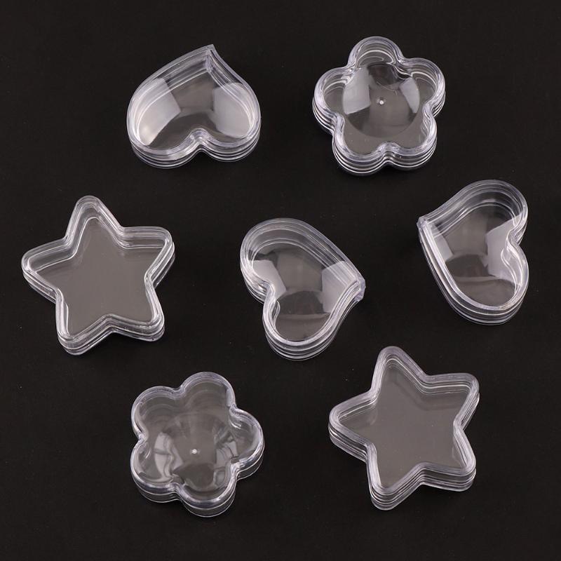 10 pieces/bag transparent plastic empty storage box flower star heart container nail art rhinestone gem jewelry packaging box
10 pieces/bag transparent plastic empty storage box flower star heart container nail art rhinestone gem jewelry packaging box
