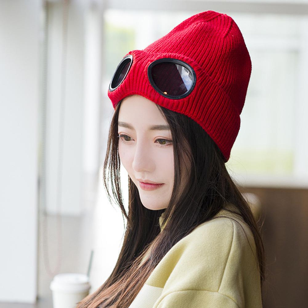 DishyKooker Men Women Couple Fashion Autumn And Winter Fleece Knit Warm Wool with Googles Ski Cap Hat
DishyKooker Men Women Couple Fashion Autumn And Winter Fleece Knit Warm Wool with Googles Ski Cap Hat