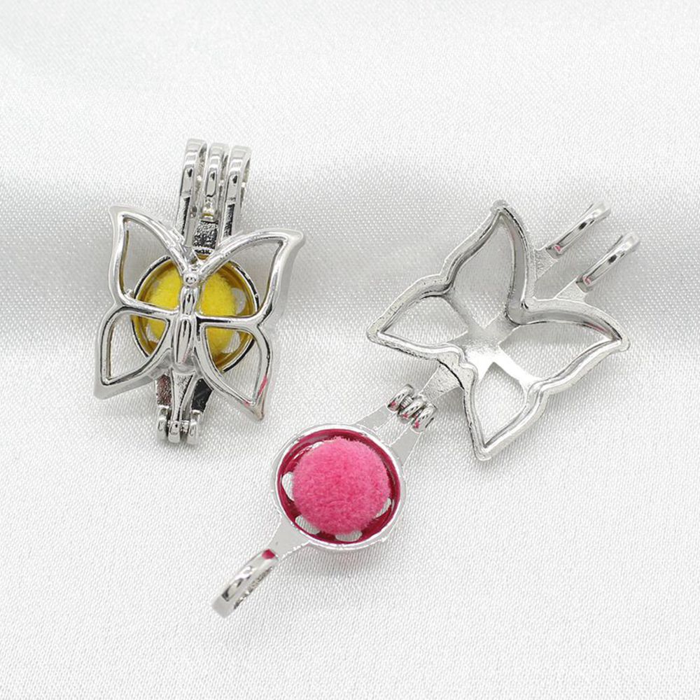 10pcs Silver Hollow Butterfly Oyster Pearl Cage Beads Lockets Pendant for Perfume Essential Oil Diffuser Necklace Jewelry Making
10pcs Silver Hollow Butterfly Oyster Pearl Cage Beads Lockets Pendant for Perfume Essential Oil Diffuser Necklace Jewelry Making