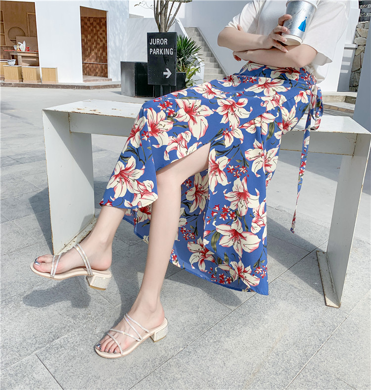All-match One-piece Skirt Female Summer 2020 New Idyllic Vacation Beach Chiffon Split-wrap Skirt Jfmhrx Woman Skirts, Black morning glory
All-match One-piece Skirt Female Summer 2020 New Idyllic Vacation Beach Chiffon Split-wrap Skirt Jfmhrx Woman Skirts, Black morning glory