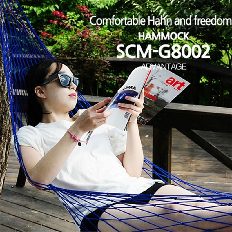 Hammock For Outdoor Travel Garden Hamak Camping Hammock Nylon Sleeping Bed Hanging Chair Mesh Net
Hammock For Outdoor Travel Garden Hamak Camping Hammock Nylon Sleeping Bed Hanging Chair Mesh Net