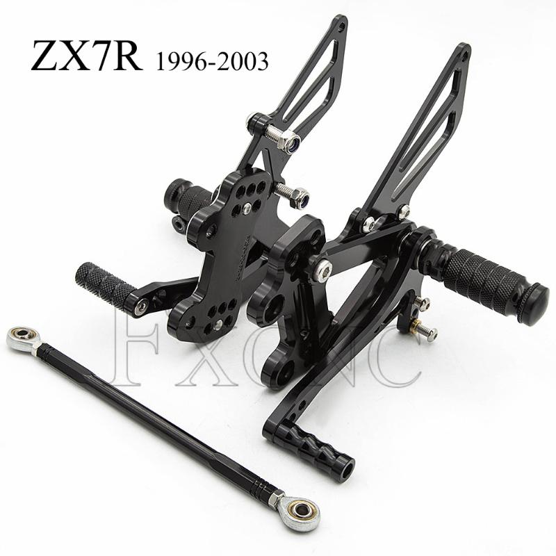 CNC Adjustable Rearset For ZX7R ZX-7R ZX 7R 1996-2003 Motorcycle Foot Pegs Rest Footpegs Pedals Rearsets Footrest ZX7R
CNC Adjustable Rearset For ZX7R ZX-7R ZX 7R 1996-2003 Motorcycle Foot Pegs Rest Footpegs Pedals Rearsets Footrest ZX7R