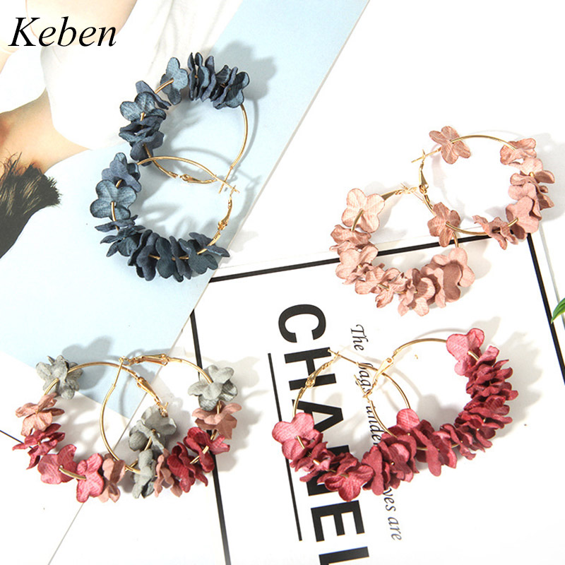 5 Color Fashion Female Fabric Flower Hoop Earrings For Women Girls Jewelry Bohemian Retro Gold Metal Round Circle Earrings Gifts
5 Color Fashion Female Fabric Flower Hoop Earrings For Women Girls Jewelry Bohemian Retro Gold Metal Round Circle Earrings Gifts