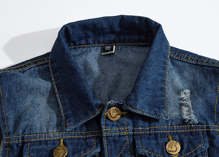 Cotton Jeans Sleeveless Jacket Vest Men Plus Size 5XL Dark Blue Denim Jeans Vest Male Cowboy Outdoors Waistcoat Mens Jackets S191019