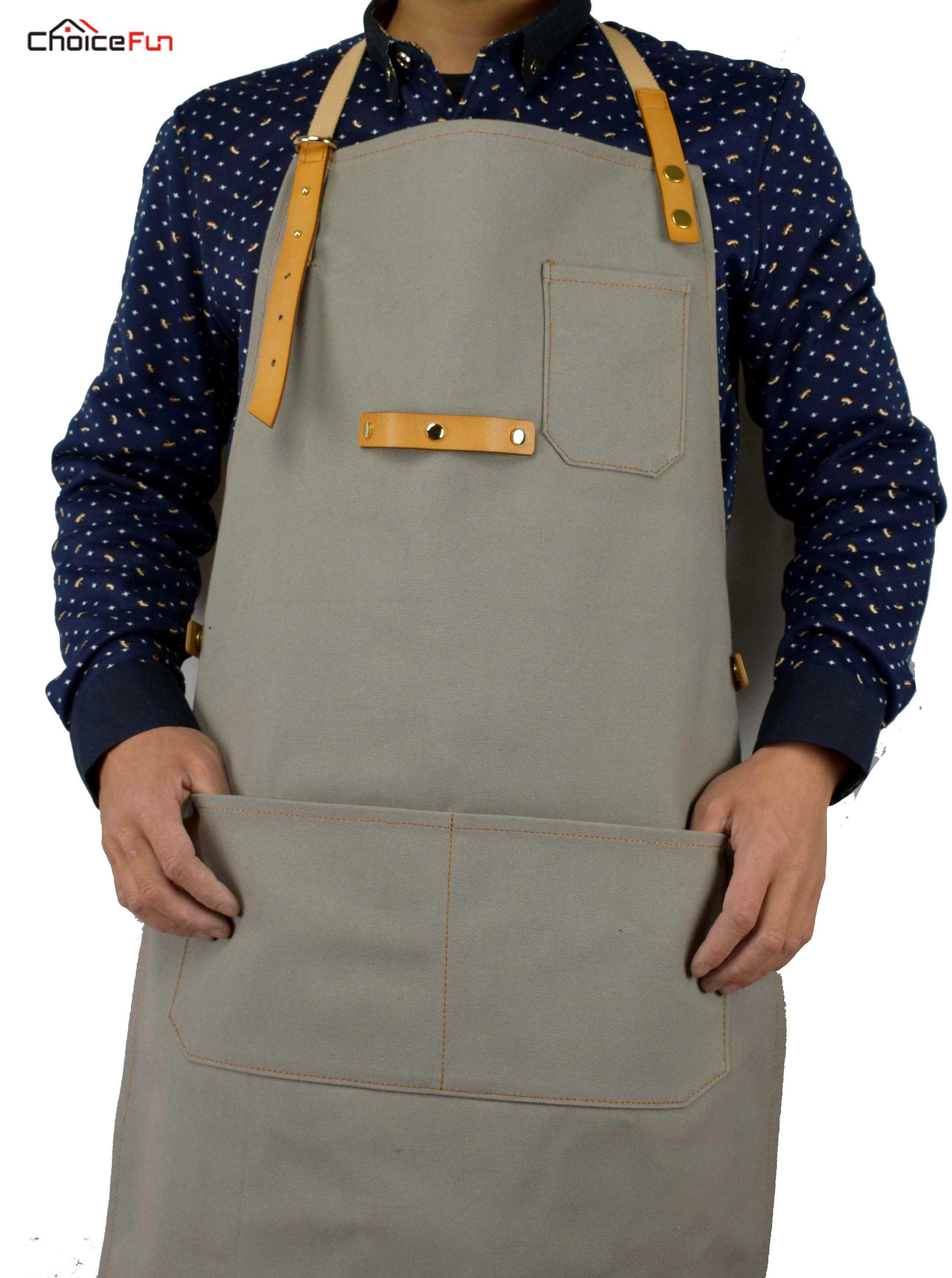 CHOICE FUN Fashion Waterproof Home Depot Cooking Workshop Adult Waxed Canvas Leather BBQ Grill Kitchen Apron For Men
CHOICE FUN Fashion Waterproof Home Depot Cooking Workshop Adult Waxed Canvas Leather BBQ Grill Kitchen Apron For Men