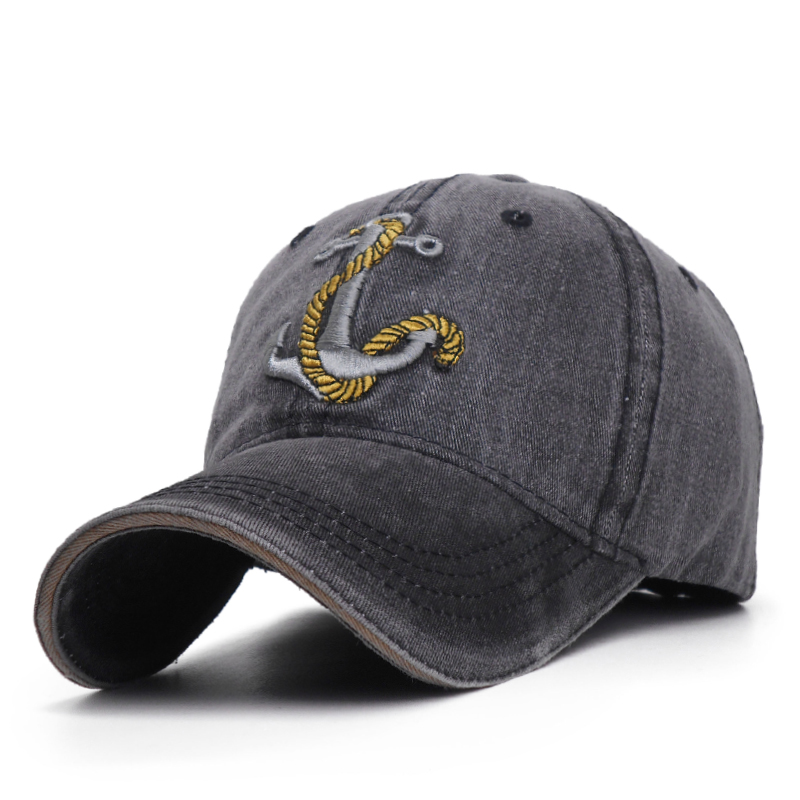 Vintage Washed Soft Cotton Unisex Anchor Embroidery Denim Dad Hat Vintage Washed Baseball Cap Captain Snapback Caps, Black
Vintage Washed Soft Cotton Unisex Anchor Embroidery Denim Dad Hat Vintage Washed Baseball Cap Captain Snapback Caps, Black