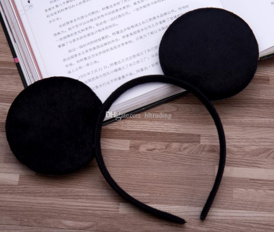 6 Colors Girls hair accessories Mouse ears headband hair band Baby kids cute Halloween Christmas cosplay headdress hoop A