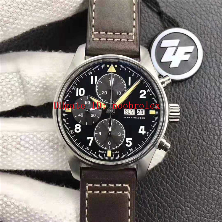 ZF SPITFIRE CHRONOGRAPH Watch ETA 7750 Automatic 28800 vph Date and day display CNC 316L Steel coating sapphire crystal Super luminous, Slivery;brown
ZF SPITFIRE CHRONOGRAPH Watch ETA 7750 Automatic 28800 vph Date and day display CNC 316L Steel coating sapphire crystal Super luminous, Slivery;brown