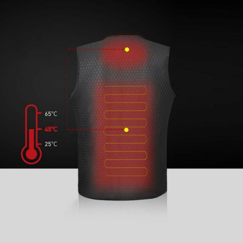 Winter Vest Electric USB Heating Unisex Men women adjusted Outdoor Hiking Climbing warmer heating Jacket Clothing, Black
Winter Vest Electric USB Heating Unisex Men women adjusted Outdoor Hiking Climbing warmer heating Jacket Clothing, Black