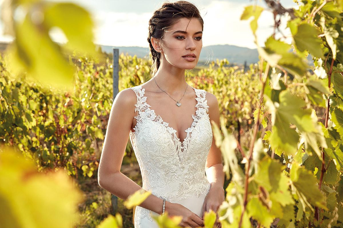 eddy k mermaid satin wedding dresses country style garden v neck lace bridal gowns plus size marriage dress robe de mariee