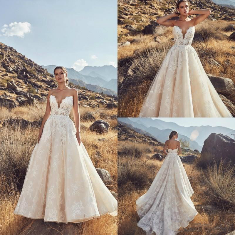 calla blanche country wedding dresses sweetheart lace ruffles bridal gowns garden plus size wedding gown robe de marie