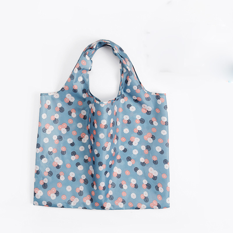 300pcs Shopping Bags Foldable Waterproof Storage Eco Reusable Polyester Cartoon Tote Bag