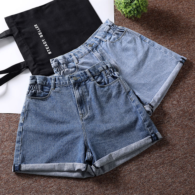 Denim Shorts Women Summer 2020 High Waist Wide Legs Loose Hot Pants Korean Style Light Blue Pants Vintage Push Up Jeans, Deep blue
Denim Shorts Women Summer 2020 High Waist Wide Legs Loose Hot Pants Korean Style Light Blue Pants Vintage Push Up Jeans, Deep blue