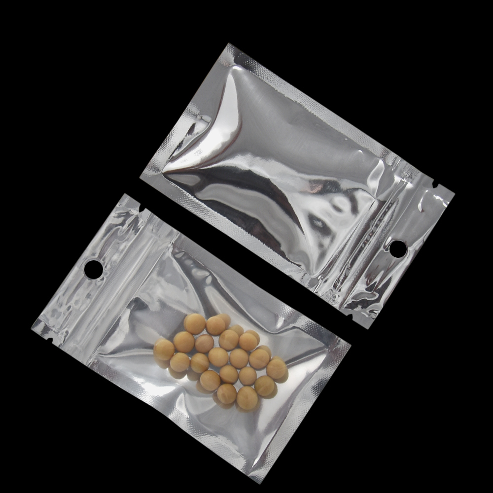 200pcs/lot 6*10cm Front Clear Plastic / Silver Aluminum Foil Zip Lock Bag Retail Zipper Zip lock Mylar Foil Packing Pouch With Hang Hole
200pcs/lot 6*10cm Front Clear Plastic / Silver Aluminum Foil Zip Lock Bag Retail Zipper Zip lock Mylar Foil Packing Pouch With Hang Hole