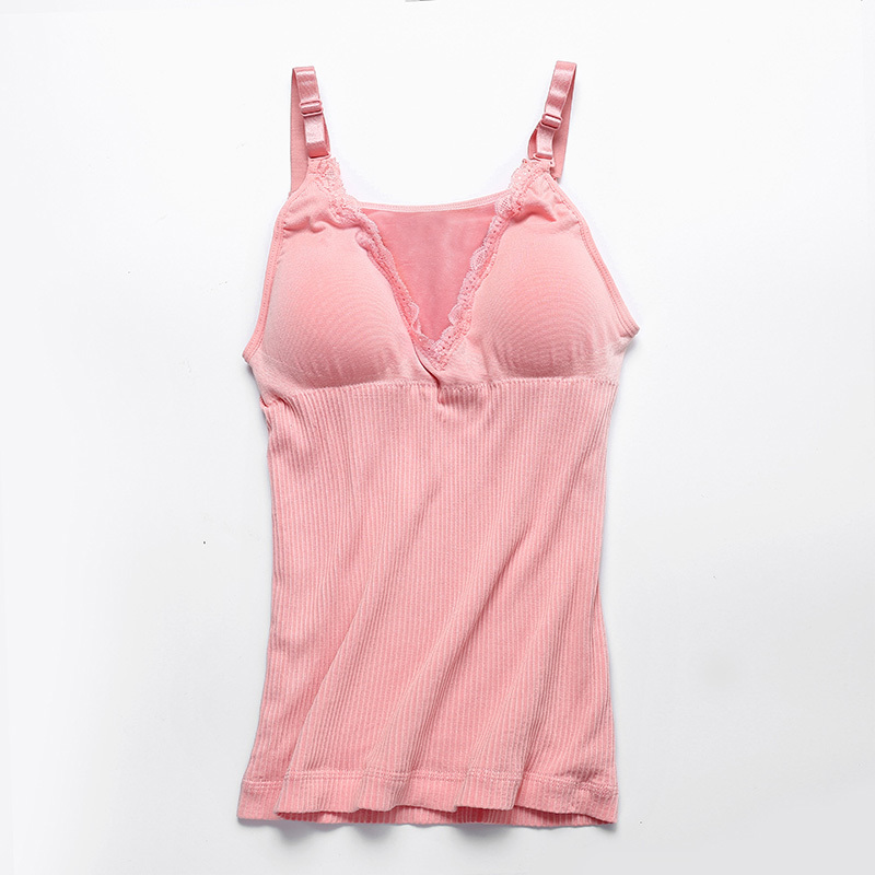 Women Warm Soft Winter Tank Tops Female Bodycon Casual Slim Sleeveless Bottoming Vest Solid Adjustable Should Straps T Shirts Y190123