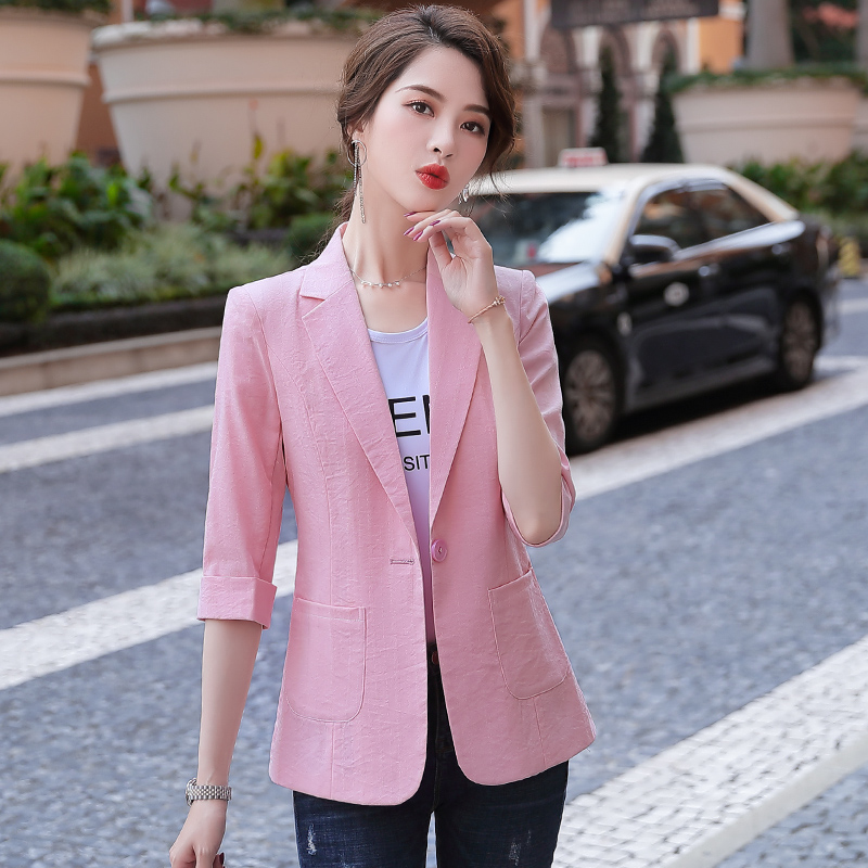 New 2020 Spring Fall Fashion Casual Ladies Pink Blazer Women Half Sleeve Jackets Work Wear Clothes Styles, Green
New 2020 Spring Fall Fashion Casual Ladies Pink Blazer Women Half Sleeve Jackets Work Wear Clothes Styles, Green