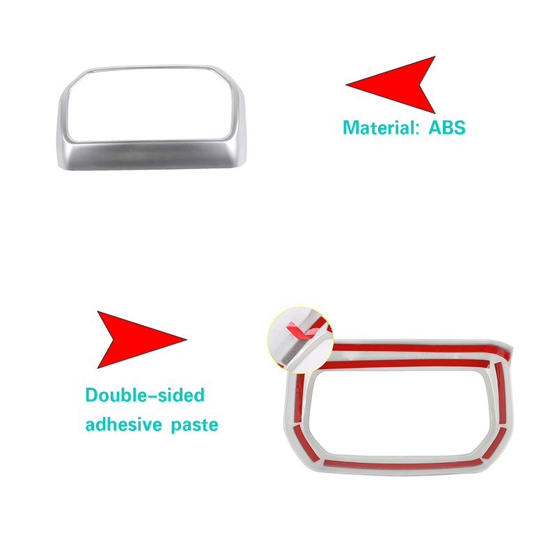 Car Rear Exhaust Vent Decorative Cover Silver For Jeep Wrangler JL 2018 Factory Outlet High Quatlity Auto Internal Accessories