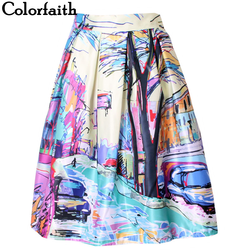 2016 Fashion Satin Women Skirt Summer Vintage Retro Fantasy Scenery Painting Print High Waist Midi Skirt Ball Gown Saia SK056
2016 Fashion Satin Women Skirt Summer Vintage Retro Fantasy Scenery Painting Print High Waist Midi Skirt Ball Gown Saia SK056