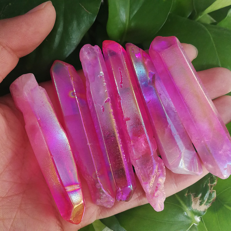 5pcs High Quality Pink Titanium Aura Lemurian Seed Quartz Crystal Stones Point Specimen Minerals Stones For Home Decor Gift
5pcs High Quality Pink Titanium Aura Lemurian Seed Quartz Crystal Stones Point Specimen Minerals Stones For Home Decor Gift