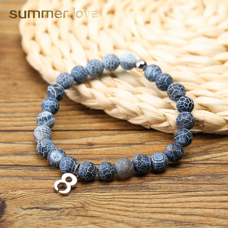 2019 Fashion Tiger Eye 8mm Bead Bracelets with Titanium Steel Number 8 Charm Copper Bead Stone Bracelet for Men Jewelry Gift
2019 Fashion Tiger Eye 8mm Bead Bracelets with Titanium Steel Number 8 Charm Copper Bead Stone Bracelet for Men Jewelry Gift