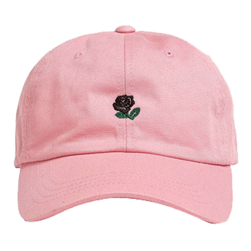 Rose embroidery baseball cap women Adjustable Snapback Cap Women rose Dad Hat Hip Hop Hat caps Journey visor Egg caps A3