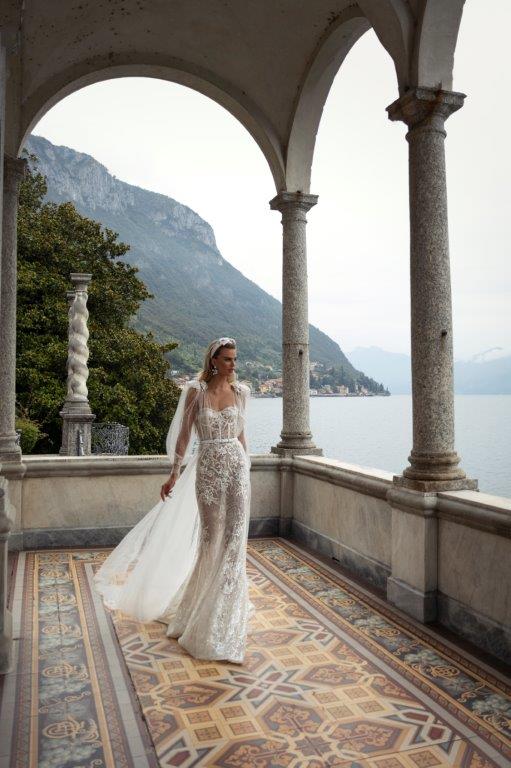 2020 Julie Vino Wedding Dresses Deep Art Deco Inspried Neck Sash Appliques Lace Mermaid Wedding Dresses Sweep Train Bridal Gowns