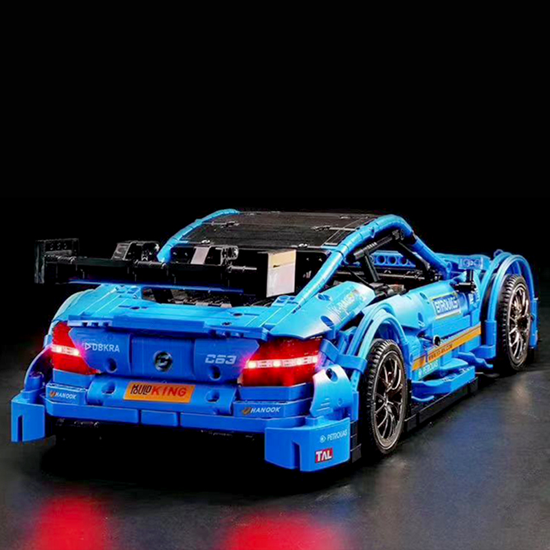 MOC-6687 Blue Sport Racing Car Set With Battery Motor Building Blocks 13073 Technic Series App Control Children Education Christmas Gifts Birthday Toy